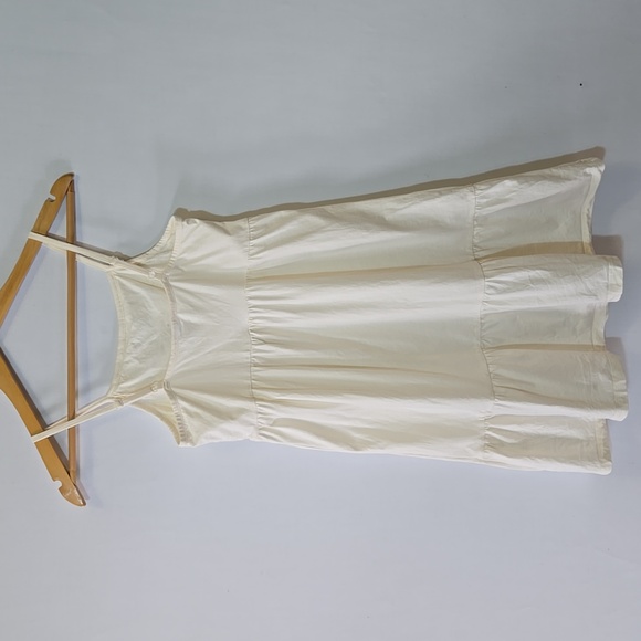 Old Navy Crochet Tank Dress Size L 10/12 Ivory Cottagecore Boho - Picture 4 of 7